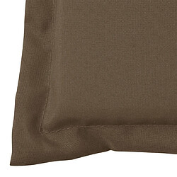 Decoshop26 Coussin de banc de jardin 100 % polyester imperméable taupe 150 x 50 x 3 cm DEC021751 pas cher