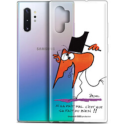 Caseink Coque Pour Samsung Galaxy Note 10+ / Plus (6.8 ) [Gel HD Collection Les Shadoks ? Design Ca fait du bien ! - Souple - Ultra Fin - Imprimé en France]