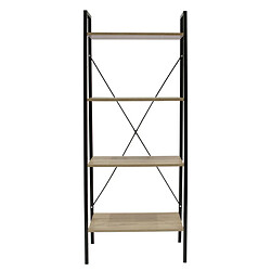 Acheter The Home Deco Factory Etagère en mélamine et métal - L.60 x H.148 cm - Noir