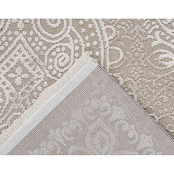 Avis Lisa Design Telio - tapis rectangulaire motif oriental - taupe