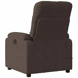 Acheter Maison Chic Fauteuil Relax pour salon, Fauteuil inclinable de massage marron tissu microfibre -GKD12704