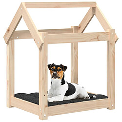 Avis vidaXL Lit pour chien 61x50x70 cm Bois de pin solide