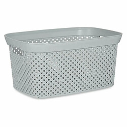 Kipit Panier à linge Gris Plastique 10 L 24 x 17 x 35 cm (24 Unités)