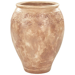 Beliani Pot de fleurs en terre cuite 48 x 55 cm marron PYRUS