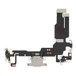 Avizar Clappio Connecteur de Charge pour Apple iPhone 15, Port USB C + Microphone Rose Poudré