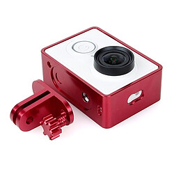 Acheter Wewoo Pour Xiaomi Yi Sport Camera rouge Support de casque en aluminium léger CNC