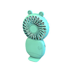 Ventilateur Portatif portatif Bords Lisses Ventilateur Frais Rechargeable USB à économie d'énergie en Plastique pour l'Extérieur-Vert