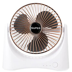 Mini Ventilateur de Circulation d'Air Domestique de Bureau Réglable à Trois vitesses USB