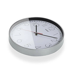 Horloge Murale Versa Blanc Argenté Plastique Quartz 4,3 x 30,5 x 30,5 cm