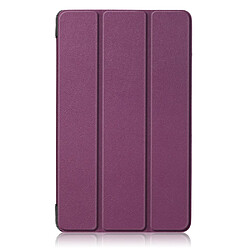 Etui en PU + TPU violet avec support tri-pliure pour votre Amazon Fire 7 (2019)