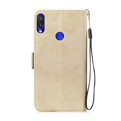 Avis Wewoo Housse Coque Etui en cuir multifonctionnel avec rabat horizontal fente pour carte et support Xiaomi Redmi Note 7 or