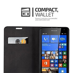 Avis Cadorabo Coque Nokia Lumia 535 Etui en Brun