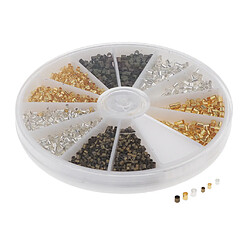 600/2250 Pcs Perles En Laiton Lâche Entretoise Perle Pour DIY Fabrication De Bijoux 1.5mm 2.0mm