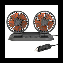 Ventilateur de Voiture 24V Ventilateur Universel à Double Tête Ventilateur Portable Fournitures de Voiture pour Ventilateur à Double Tête