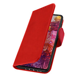 Avizar Étui Samsung Galaxy S20 FE Housse Intégrale Porte-carte Fonction Support rouge