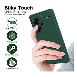 Avis Htdmobiles Coque pour Xiaomi Redmi Note 13 Pro+ Plus 5G - housse etui silicone gel fine + verre trempe - VERT