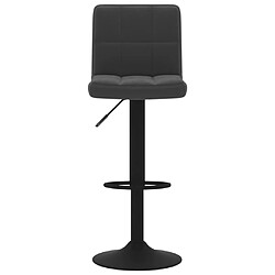 Avis vidaXL Tabourets de bar lot de 2 noir velours