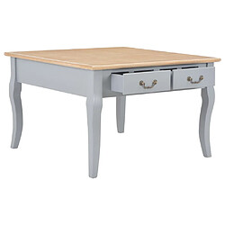 ComfortXL Table Basse Gris 80 X 80 X 50 Cm Bois