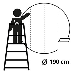 WallArt Papier peint cercle The Night Watch 190 cm pas cher