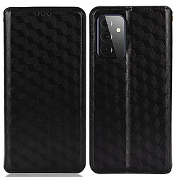 Etui en PU magnétique auto-absorbé, motif losange 3D avec support noir pour votre Samsung Galaxy A53 5G