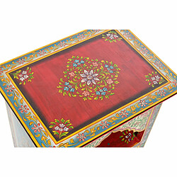 Acheter Table de Nuit DKD Home Decor Rouge Multicouleur Bois de manguier Bois MDF 48 x 36 x 74 cm