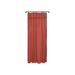 Avis Vente-Unique Lot de 2 rideaux en coton et lin - L. 140 x H. 280 cm - Terracotta - BORINA