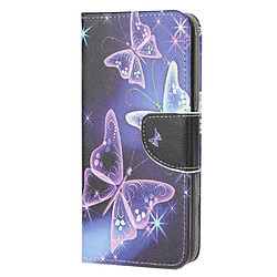 Etui en PU avec support beau papillon pour votre Huawei P40 Lite E