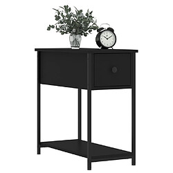 Avis Maison Chic Table de chevet - Table de Nuit noir 30x60x60 cm Bois d’ingénierie