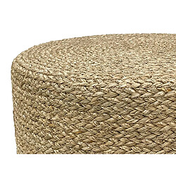 Avis Vente-Unique Pouf rond en rotin naturel clair CALDERA