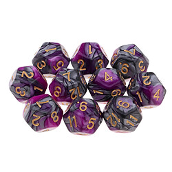 Acheter Polyéthylène dés multi-face D12 - Violet + Gris