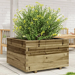 vidaXL Jardinière 80x80x49,5 cm bois de pin imprégné