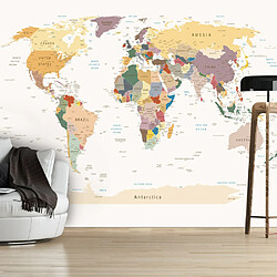 Artgeist Papier peint - World Map [147x105]