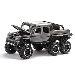 Universal 1/32 alliage moulé sous pression G63 modèle de voiture jouet 6WD 6X6 modèle modifié, avec lumière et son sur la route véhicule cadeau enfant garçon jouet | Voiture jouet moulé sous pression(Gris)