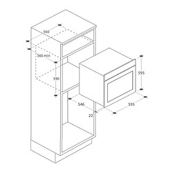 Avis Four intégrable multifonction 73l 60cm a pyrolyse inox - rfdc73se - ROSIERES