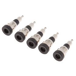 Acheter 5pcs 4mm Banana Socket Mount Fixation sur panneau Connecteur terminal noir