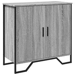 vidaXL Buffet sonoma gris 78x35,5x74,5 cm Bois d'ingénierie