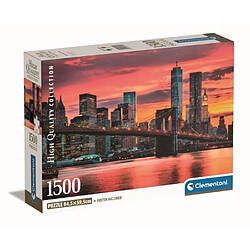 Clementoni - 1500p East River at Dusk - 59,2 x 84,3 cm - Avec poster