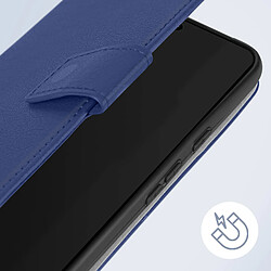 Avizar Étui pour Google Pixel 8 Clapet Portefeuille Support Vidéo Série Essential Bleu pas cher