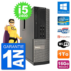 PC Dell OptiPlex 990 SFF Intel i5-2400 RAM 16Go Disque Dur 1To Windows 10 Wifi - Occasion