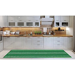 Alter Chemin de cuisine, 100% Made in Italy, Tapis antitache avec impression numérique, Coulisse antidérapante et lavable, modèle Noël - Capucine, cm 280x52