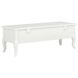 Avis Helloshop26 Meuble télé buffet tv télévision design pratique blanc 100 cm pinède 2502110