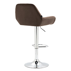 Acheter Non Tabouret de bar Braga velours chrome