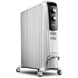 Radiateur à bain d'huile 2500w blanc - trd41025 - DELONGHI