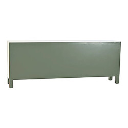 Meubles de télévision DKD Home Decor Blanc Noir Vert Doré Métal Sapin Bois MDF 130 x 26 x 51 cm