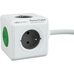 Allocacoc Rallonge PowerCube Extended Switch 1,5 m vert