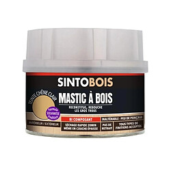 Mastic à bois Sintobois, chêne moyen, boîte de 500 ml