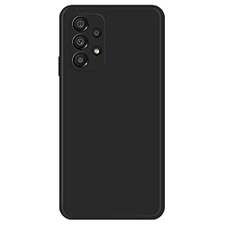 Coque en TPU antichoc, bord droit, caoutchouté pour votre Samsung Galaxy A33 5G - noir