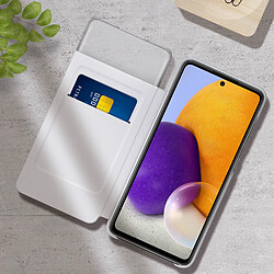 Avis Étui Samsung A72 Fenêtre Tactile Porte-carte S View Wallet Cover Original Blanc