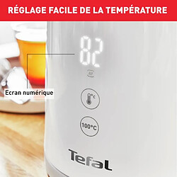 NC Bouilloire électrique TEFAL Sense - 1,5 L, écran numérique, maintien au chaud, intérieur en inox pas cher