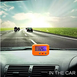 batterie horloge quartz horloge de voyage horloge de table pour voiture maison orange